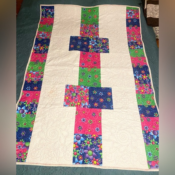 Colorful Patchwork Baby Quilt
